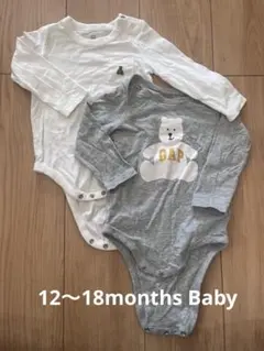 GAP 長袖ロンパース 2枚セット