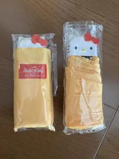 【２本セット】ハローキティ 折りたたみ傘