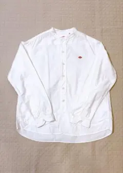 【ダントン】オックスバンドカラーシャツ 34 ホワイト