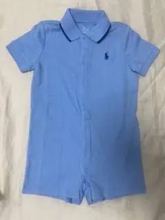 【美品】Ralph Lauren ライトブルー ロンパース 12M