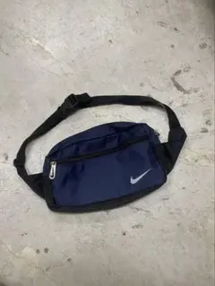 90s NIKE ナイキ ボディバッグ ウエストポーチ ネイビー y2k