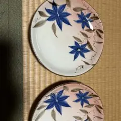 タチキチ　青い花の皿 2枚セットのサムネイル