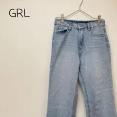 【良品】GRL グレイルデニム ワイド ストレート フレア ジーパン
