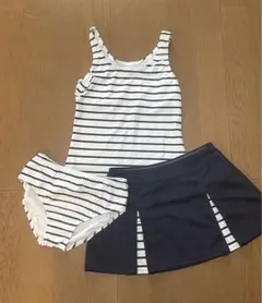 ストライプ柄 セパレート水着 140サイズ