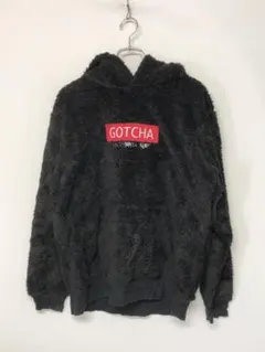GOTCHA サーフ ストリート 古着 プルオーバー ボアフリース パーカー