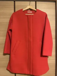 【Natural Beauty Basic】 美品！赤いハーフコート