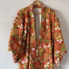 花柄着物３点セット　昭和レトロ