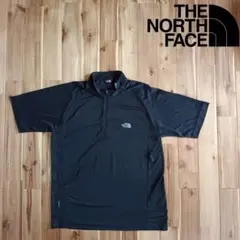 海外限定　美品　ノースフェイス　半袖　シャツ　ブラック　ストレッチ　メンズL