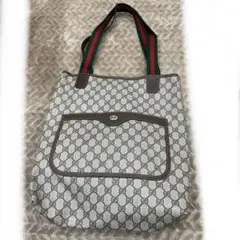 Gucci GGパターン トートバッグ グレー