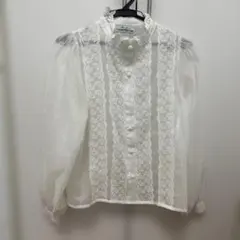 ParAvion パラビオン 刺繍 レース 花柄 ブラウス