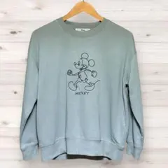 Disney（ディズニー）ミッキーマウス くすみカラースウェットトレーナー