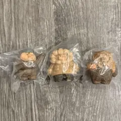 【新品未開封】たかはたまさお 木彫り風フィギュアコレクション　3種セット