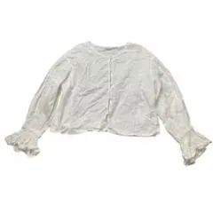 【A3713】GRL/長袖/ブラウス/Fサイズ/ホワイト