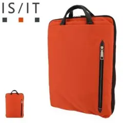 IS/IT イズイット 定価2,6万 ビジネスリュック 多収納デザイン オレンジのサムネイル