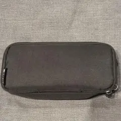 ダブルファスナー ペンケース ブラックのサムネイル