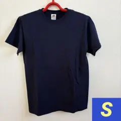 フルーツオブザルーム メンズ半袖Tシャツ Sサイズ ネイビー 夏服 綿100%