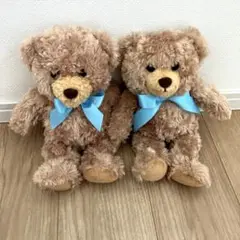 ディズニー　テディベア　茶色のクマのぬいぐるみ2体セット　30cm