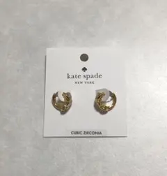 kate spade サムシング スパークリー ハート ハギー ゴールド ピアス