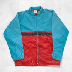 W*T様 90s-00s Y2K アディダス ナイロンジャケット XL 紺 テッ