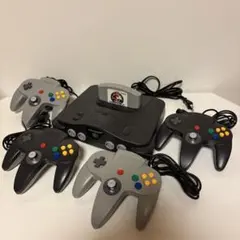 NINTENDO64 本体 スーパーマリオ64 コントローラー４個