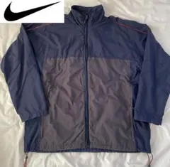 【希少】NIKE ナイロンジャケット　刺繍ロゴ　古着　オーバーサイズ