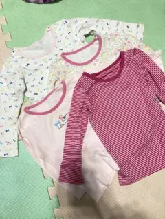 ベビー肌着 長袖シャツ 4枚セット 95cm