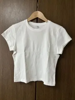 UNIQLO ホワイト コットン 半袖Tシャツ Lサイズ