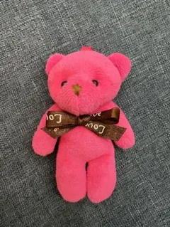 ピンク くま ぬいぐるみ キーホルダーのサムネイル