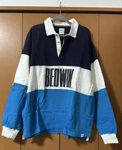 BEDWIN&THE HEARTBRAKERS ロゴプリント長袖ポロシャツのサムネイル