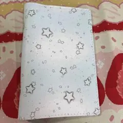 A6バインダー 手帳カバー PUレザー　星柄　ミントグリーン　ins 韓国