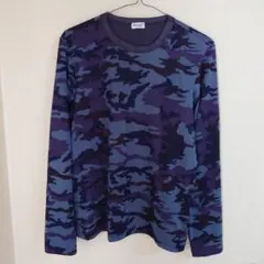 Demon 紫系カモフラージュ 長袖カットソー