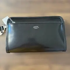 PORTER ブラック クラッチバッグ