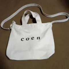 coen 2WAY キャンバストートバッグ ショルダーバッグのサムネイル