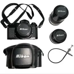 ニコン　NIKON FE　本体　ベルト　レンズｘ３　ケース　レリーズ　フィルター ニコン NIKON FE 本体 ベルト レンズx3 ケース レリーズ フィルター