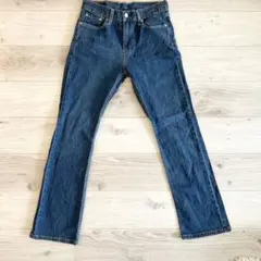 Levi's 527 濃紺　ブーツカットデニムパンツ W30 フェード　フレア
