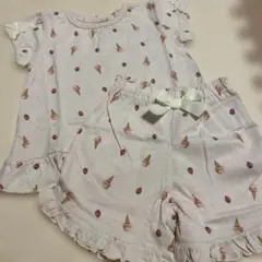 プティマイン♡アイスクリーム柄 ベビーパジャマ　80