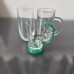 ♥️ガラス製コップ 3個セット