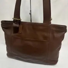 大容量 オールドコーチ トートバッグ レザー 肩掛け可 A4可 ブラウン 本革