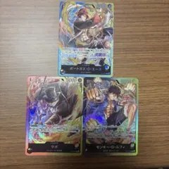 ルフィ サボ　エース　リーダー　3兄弟の絆　ワンピースカード ①