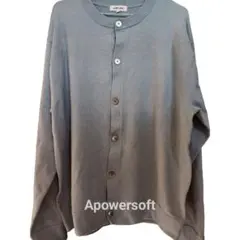 GLOBAL WORK クルーネック カーディガン ブルーグレーのサムネイル