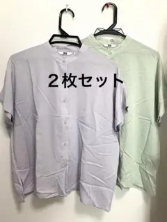 ユニクロ　レーヨンスタンドカラーブラウス　２枚セット