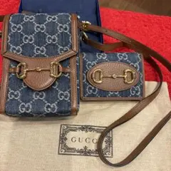 GUCCI GGパターン ショルダーバッグ　＆　お財布