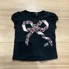 JILL STUART 半袖 Tシャツ　黒　リボン　花柄　80 90 子供服のサムネイル