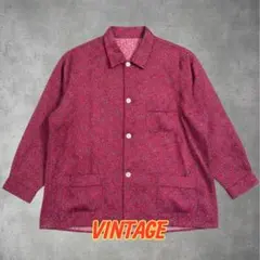 ヴィンテージ ペイズリー 総柄 パジャマシャツ ジャケット 0-84-1054