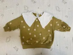 H&M ドット柄 襟付きトップス 12-18ヶ月
