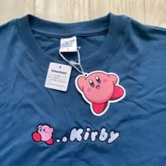 【刺繍カービィ】ペポーイ!! ダークブルーTシャツ はるかぜとともに サイズMのサムネイル