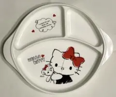 ハローキティ プレート 3つ仕切り 滑り止め 日本製 お子様