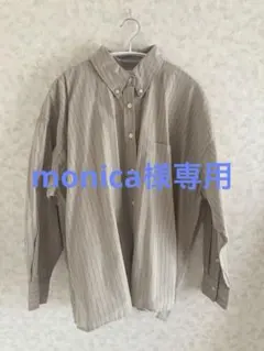 Mila Owenストライプ柄 長袖Yシャツ