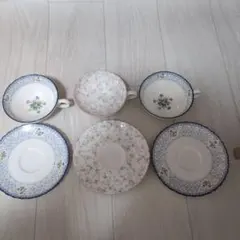 Noritake アソート　花柄カップ・ソーサー