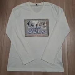 a.v.v HOMME　長袖Tシャツ　ホワイト　XLサイズ